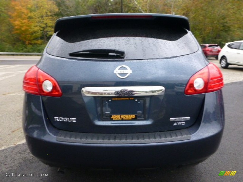 2013 Rogue S AWD - Graphite Blue / Gray photo #4