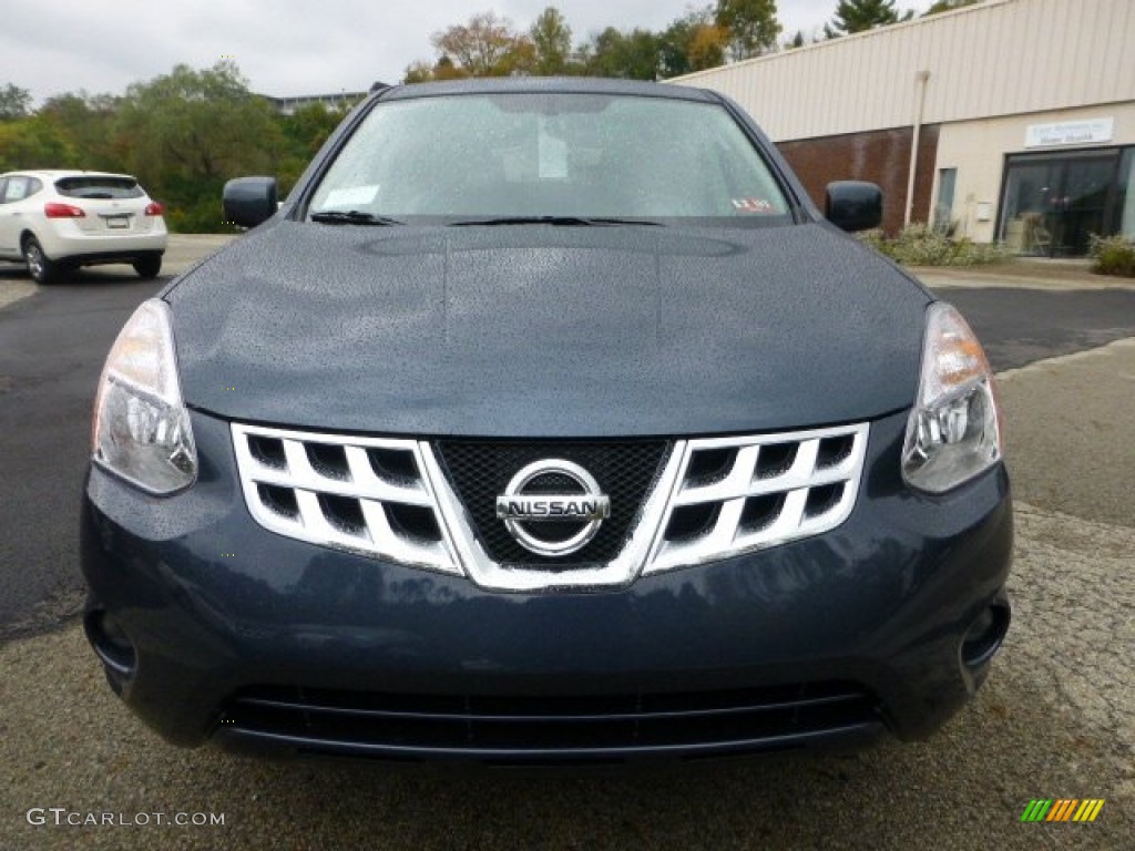 2013 Rogue S AWD - Graphite Blue / Gray photo #8