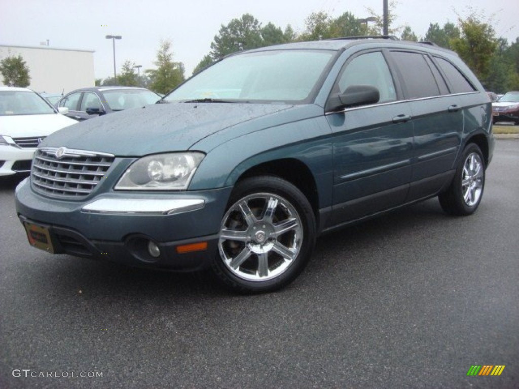 2005 Pacifica Touring AWD - Magnesium Green Pearl / Light Taupe photo #2