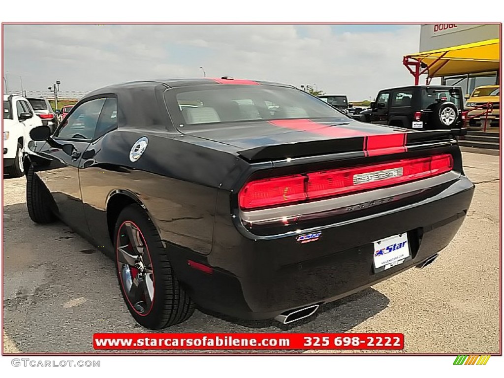 2013 Challenger Rallye Redline - Pitch Black / Dark Slate Gray photo #3