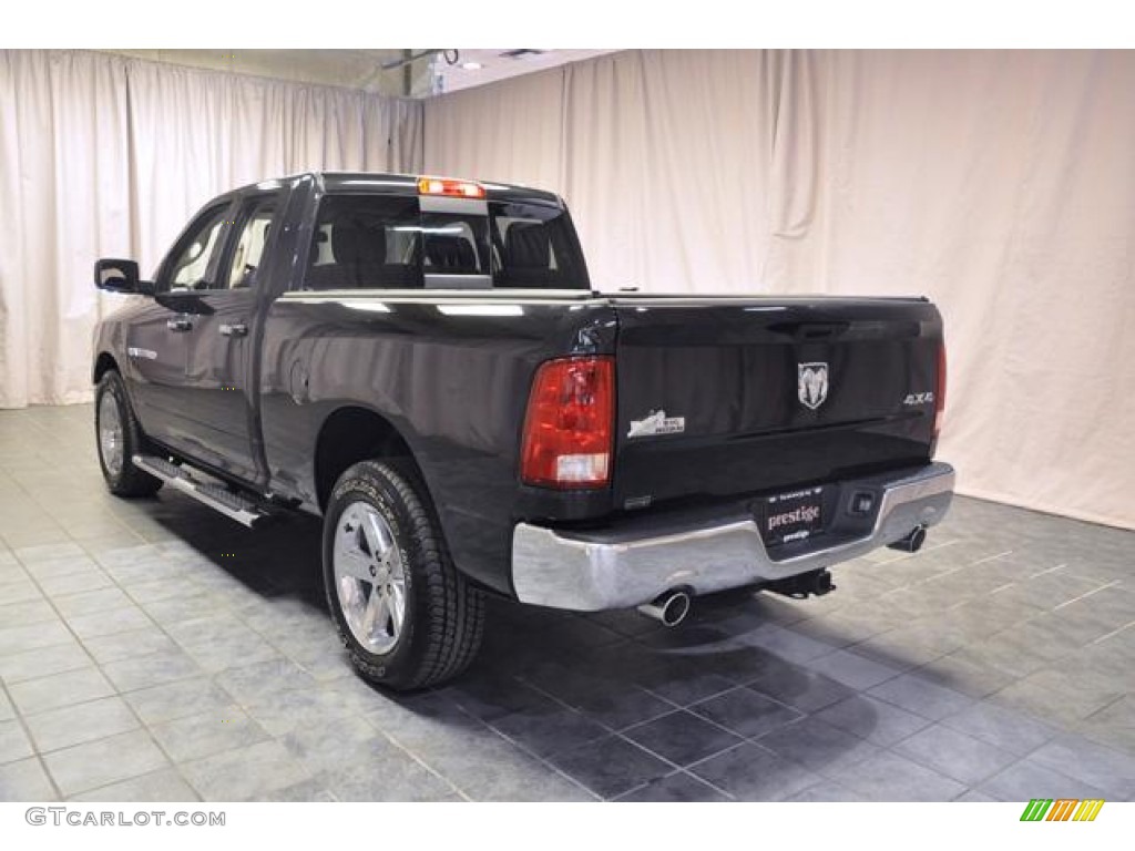 2011 Ram 1500 Big Horn Quad Cab 4x4 - Brilliant Black Crystal Pearl / Dark Slate Gray/Medium Graystone photo #19