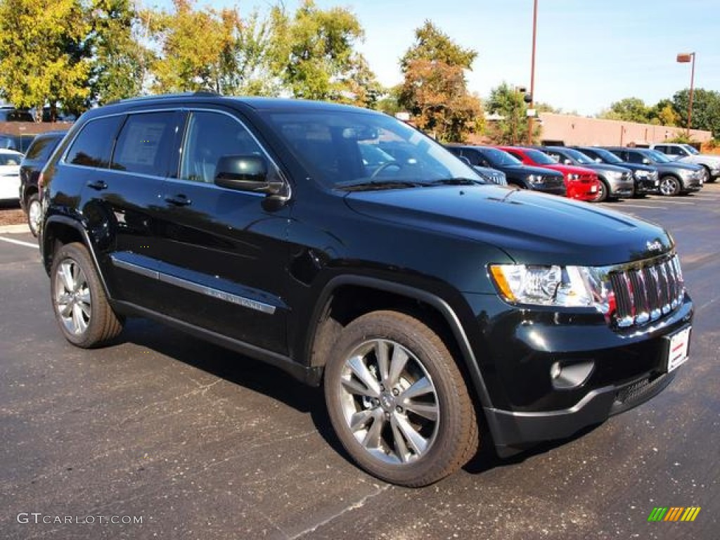 Black Forest Green Pearl 2013 Jeep Grand Cherokee Laredo 4x4 Exterior Photo #71985237
