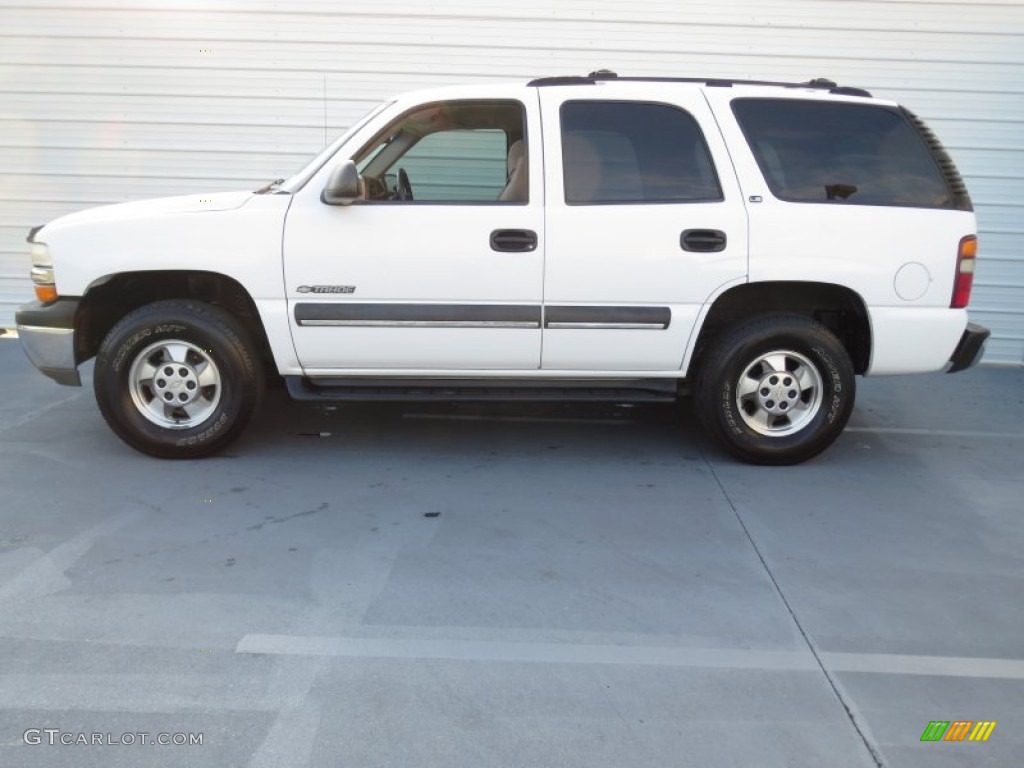 2002 Tahoe LS - Summit White / Tan/Neutral photo #5