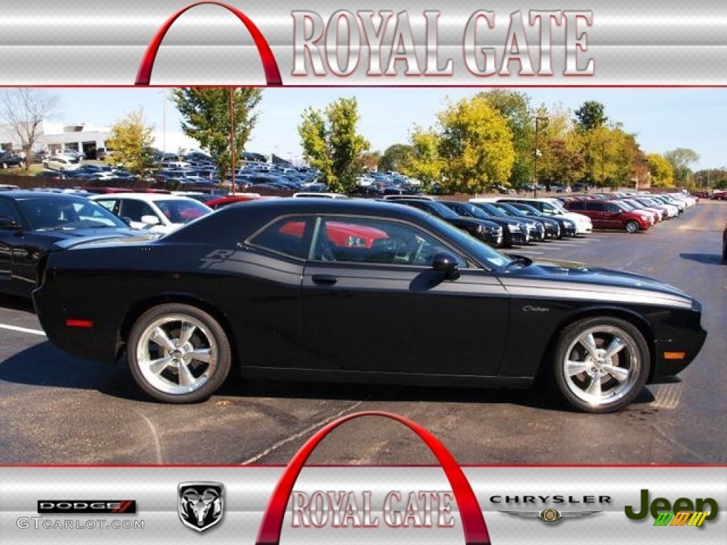 2013 Challenger R/T Classic - Pitch Black / Dark Slate Gray photo #1