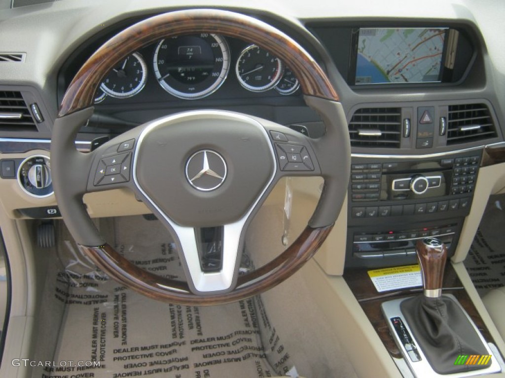 2013 Mercedes-Benz E 350 Cabriolet Almond Dashboard Photo #71989945
