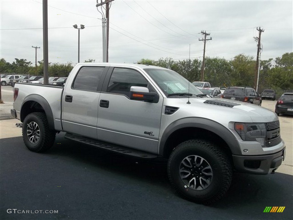 Ingot Silver Metallic 2013 Ford F150 SVT Raptor SuperCrew 4x4 Exterior Photo #71990004