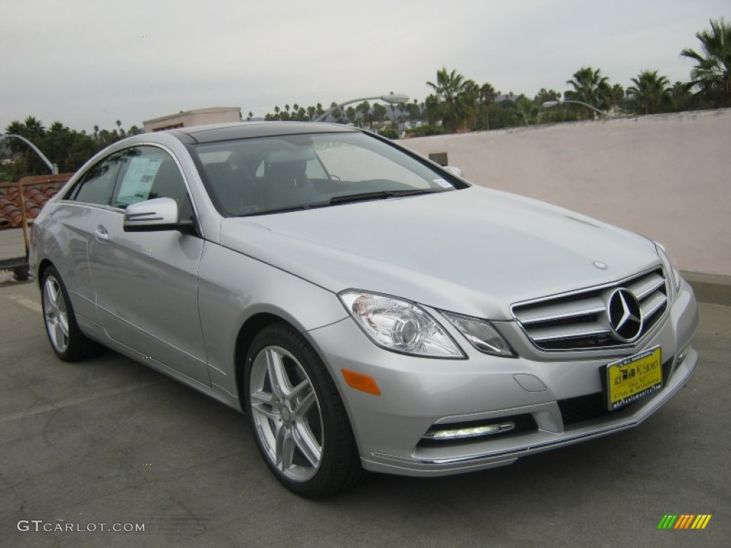 2013 E 350 Coupe - Iridium Silver Metallic / Black photo #1