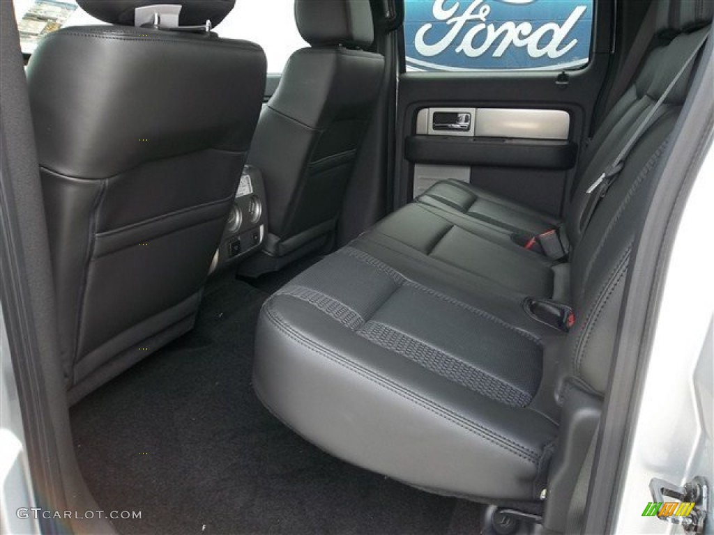 Raptor Black Leather/Cloth Interior 2013 Ford F150 SVT Raptor SuperCrew 4x4 Photo #71990553