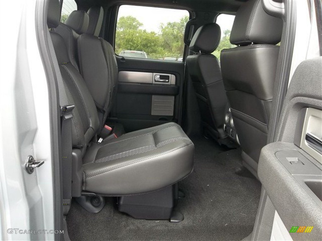 2013 Ford F150 SVT Raptor SuperCrew 4x4 Rear Seat Photo #71990850