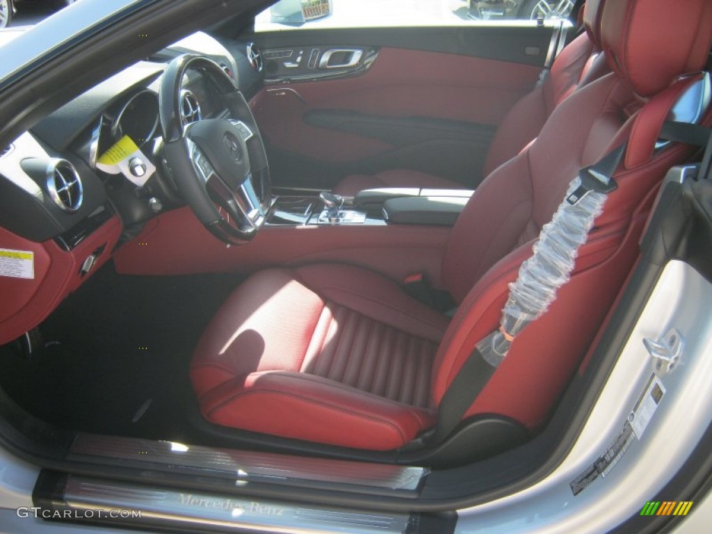 Red/Black Interior 2013 Mercedes-Benz SL 550 Roadster Photo #71991093