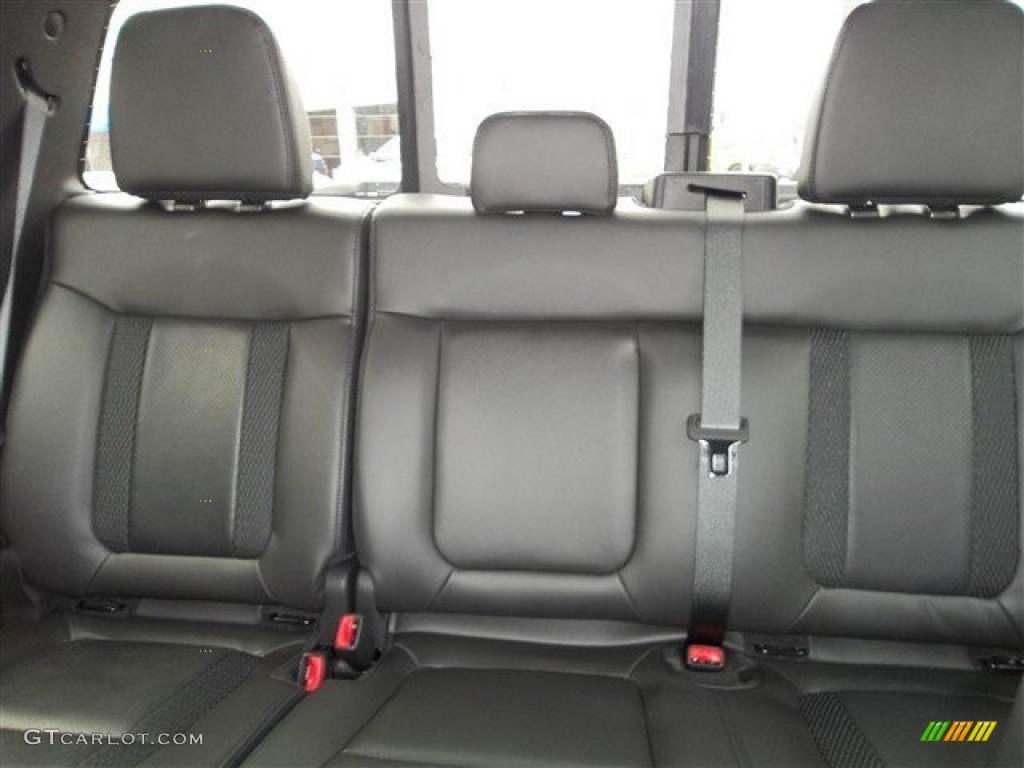 Raptor Black Leather/Cloth Interior 2013 Ford F150 SVT Raptor SuperCrew 4x4 Photo #71991168