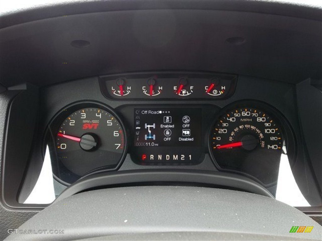 2013 Ford F150 SVT Raptor SuperCrew 4x4 Gauges Photo #71991210