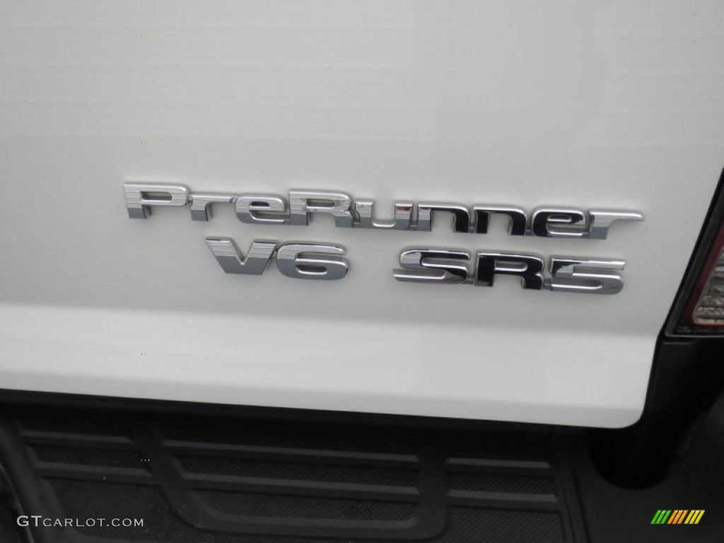 2012 Tacoma V6 SR5 Prerunner Double Cab - Super White / Graphite photo #18