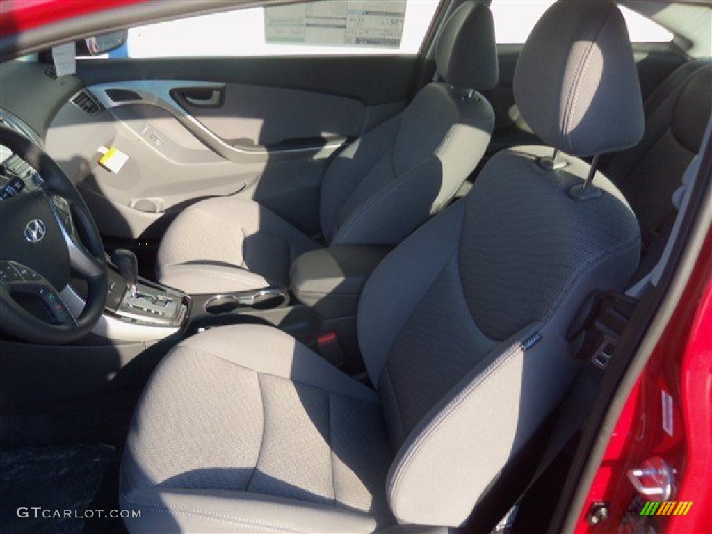 2013 Elantra Coupe GS - Volcanic Red / Gray photo #9