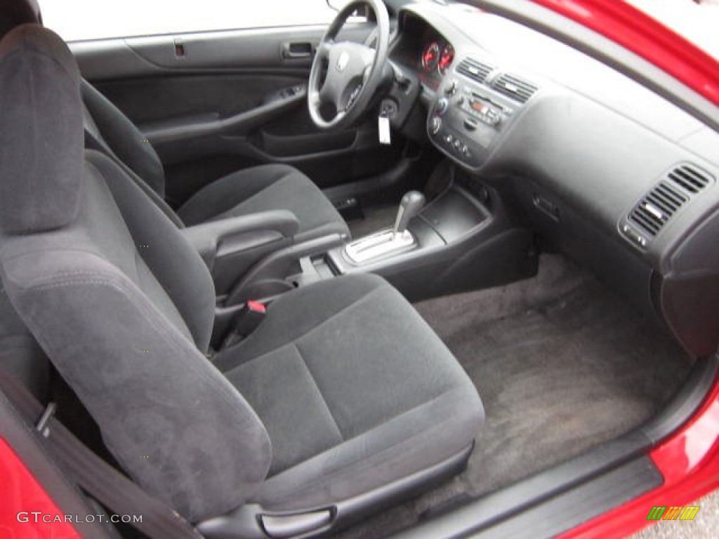 2003 Civic LX Coupe - Rallye Red / Black photo #10