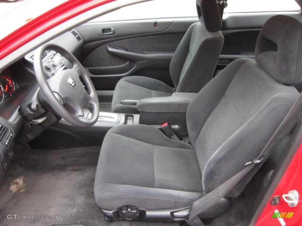 2003 Civic LX Coupe - Rallye Red / Black photo #15