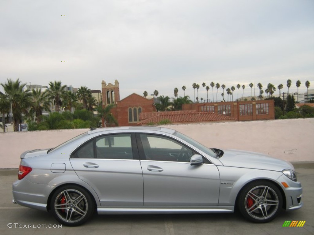 Diamond Silver Metallic 2013 Mercedes-Benz C 63 AMG Exterior Photo #71991926