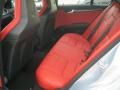2013 Mercedes-Benz C AMG Classic Red Interior Rear Seat Photo