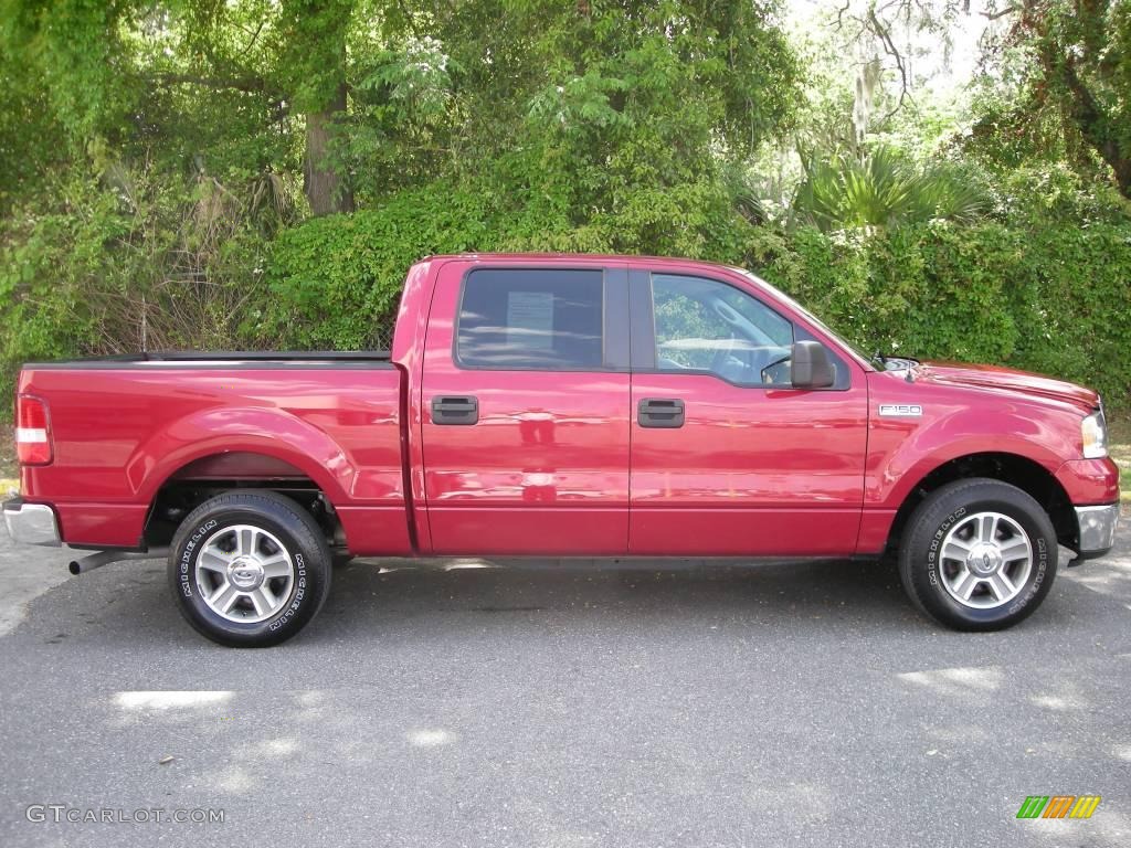 2008 F150 XLT SuperCrew - Redfire Metallic / Medium/Dark Flint photo #1