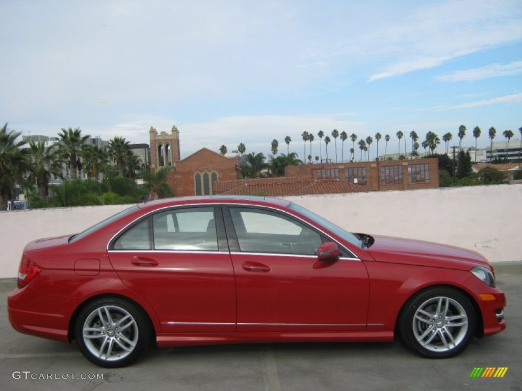 Mars Red 2013 Mercedes-Benz C 250 Sport Exterior Photo #71992659