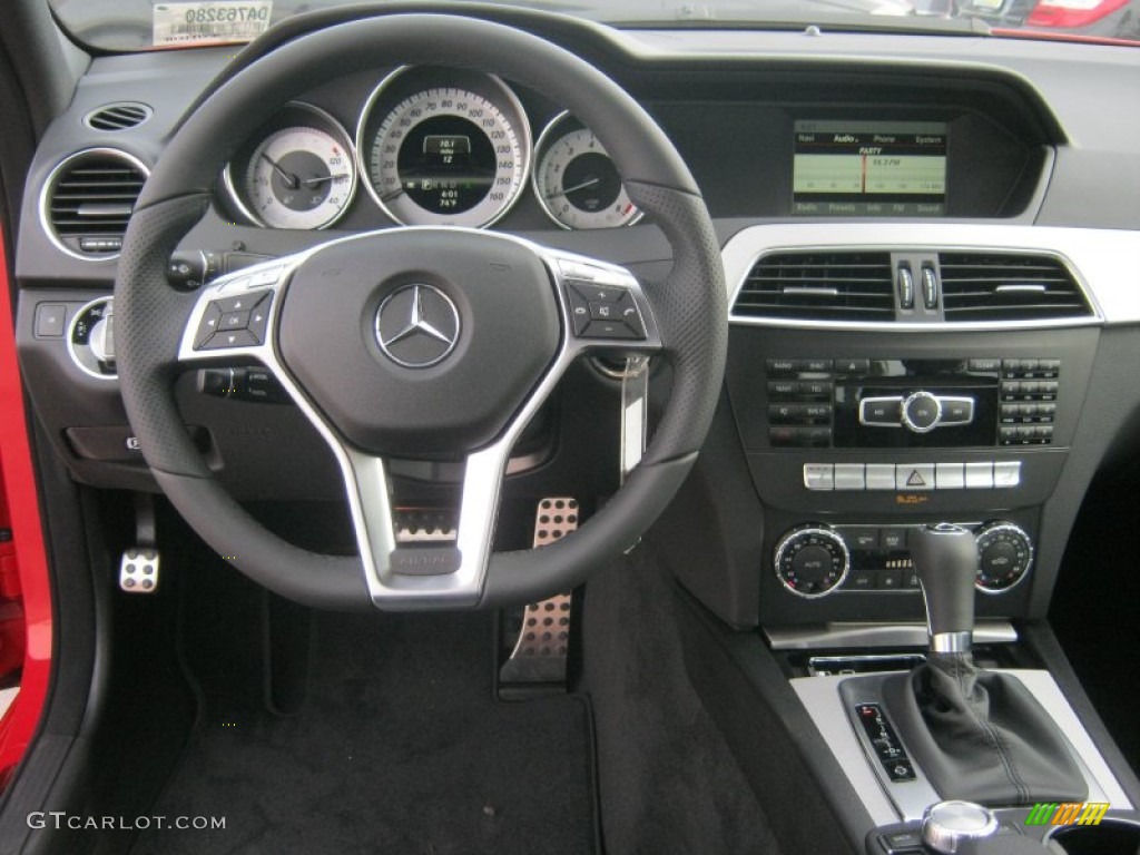 2013 Mercedes-Benz C 250 Sport Black Dashboard Photo #71992800