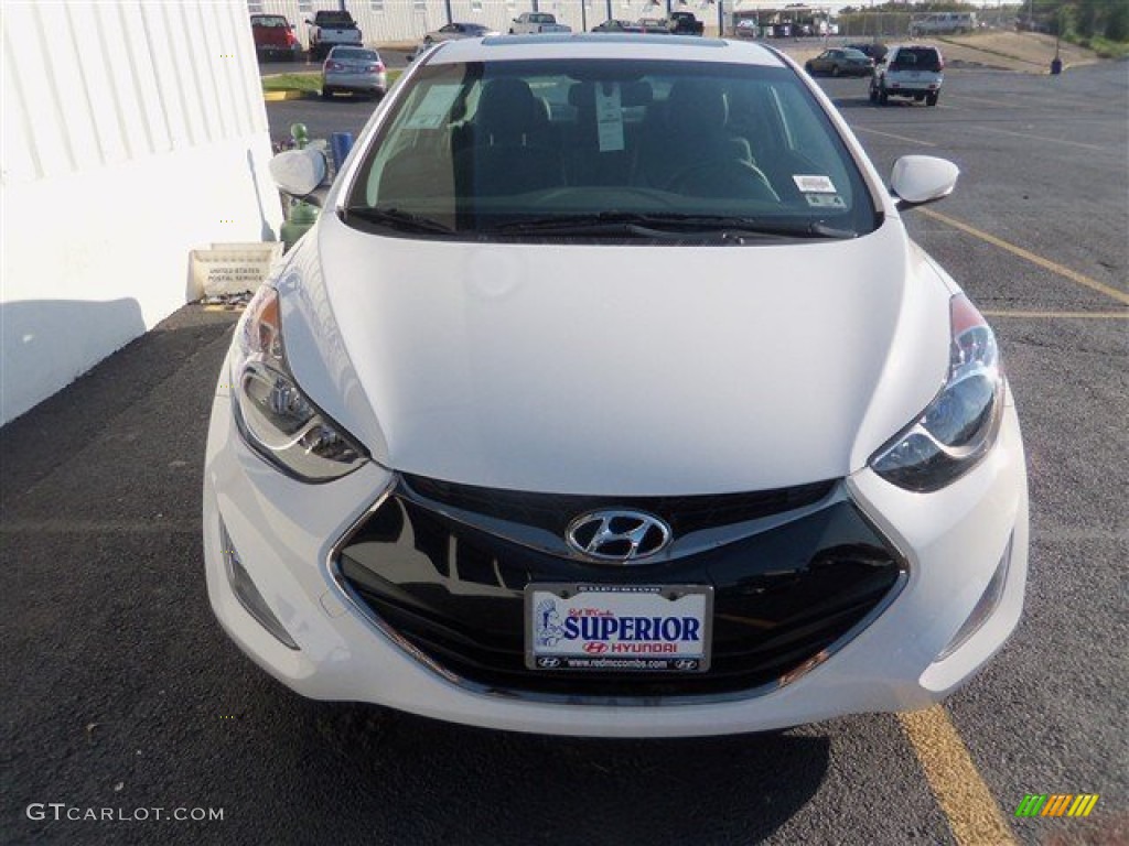 2013 Elantra Coupe SE - Monaco White / Gray photo #2