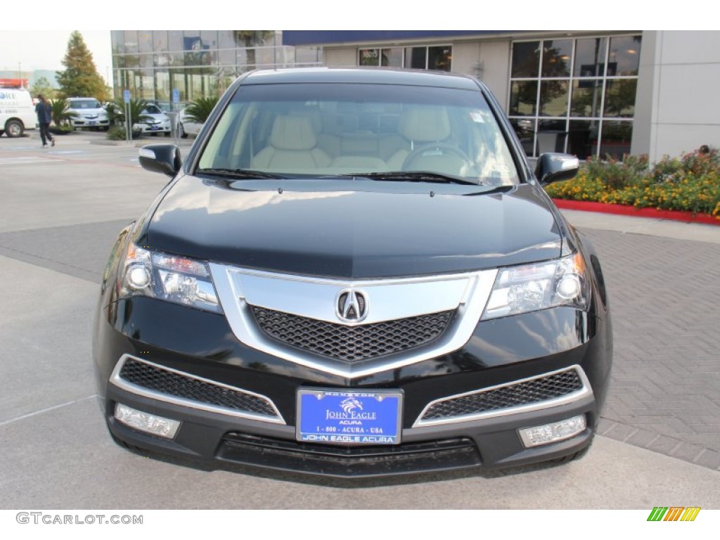 2013 MDX SH-AWD Technology - Crystal Black Pearl / Parchment photo #2