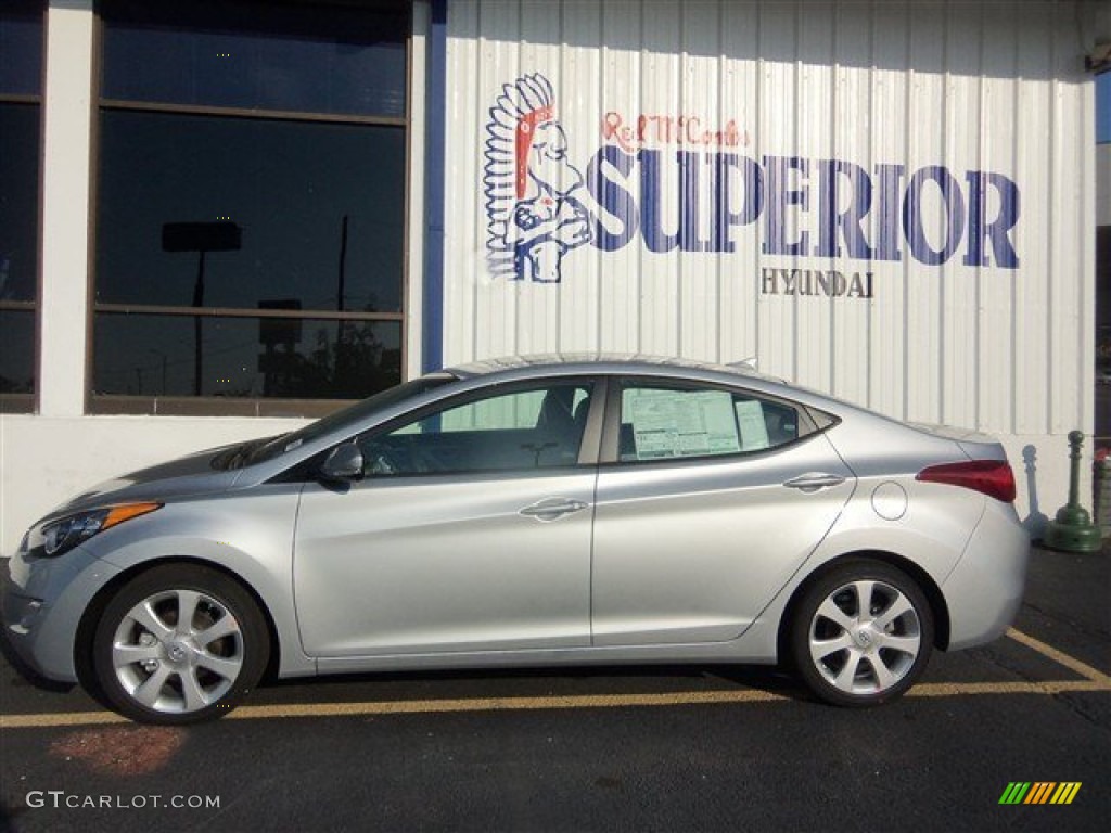 2013 Elantra Limited - Silver / Gray photo #4