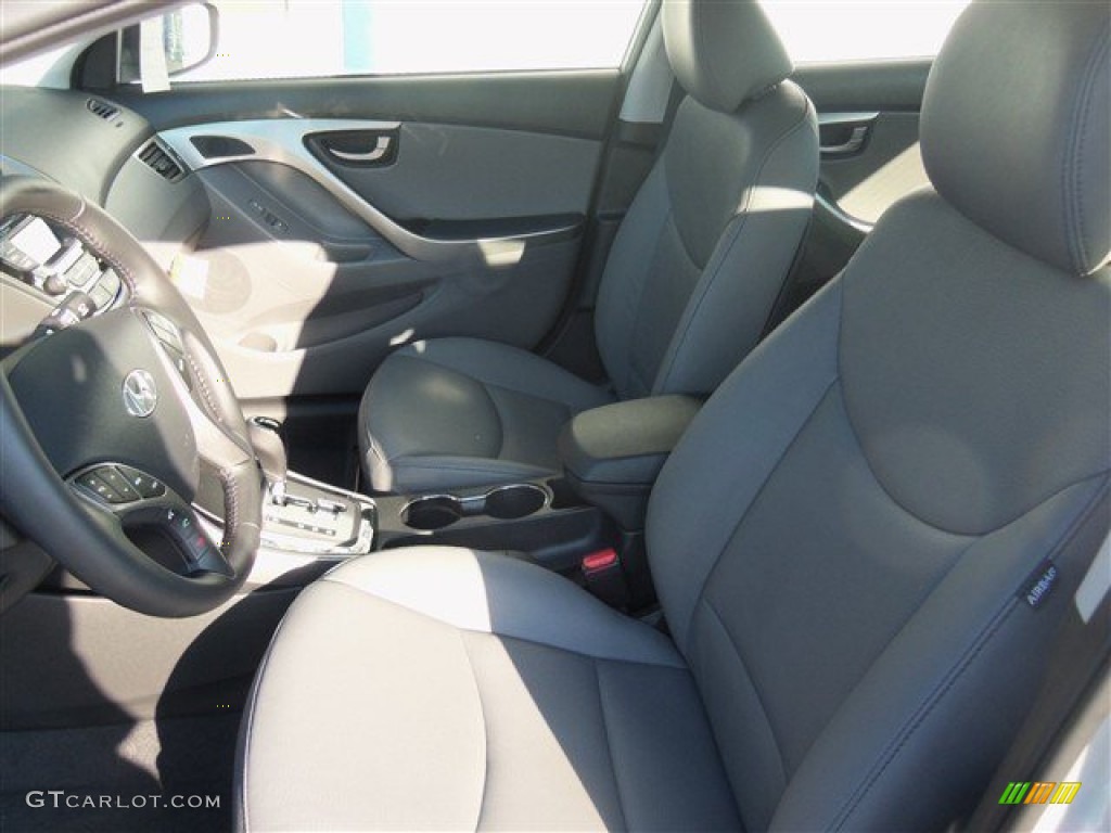 2013 Elantra Limited - Silver / Gray photo #10