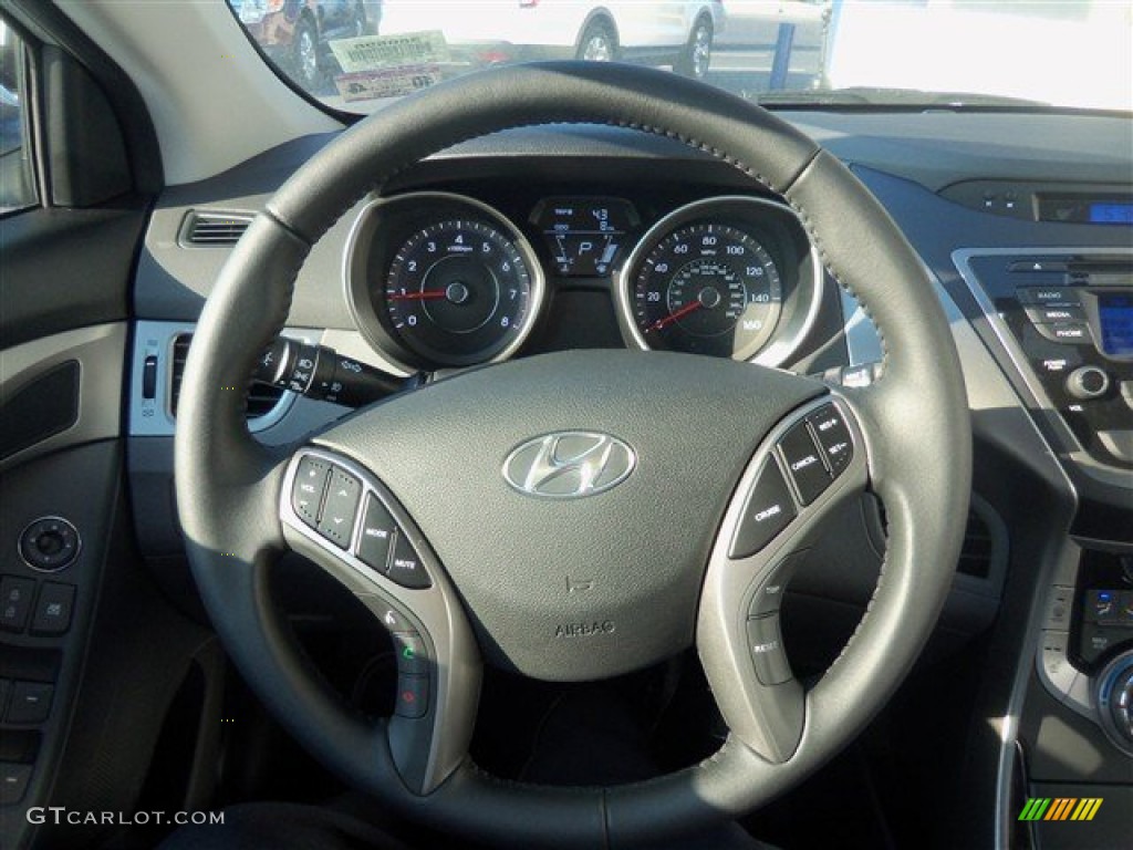 2013 Elantra Limited - Silver / Gray photo #13