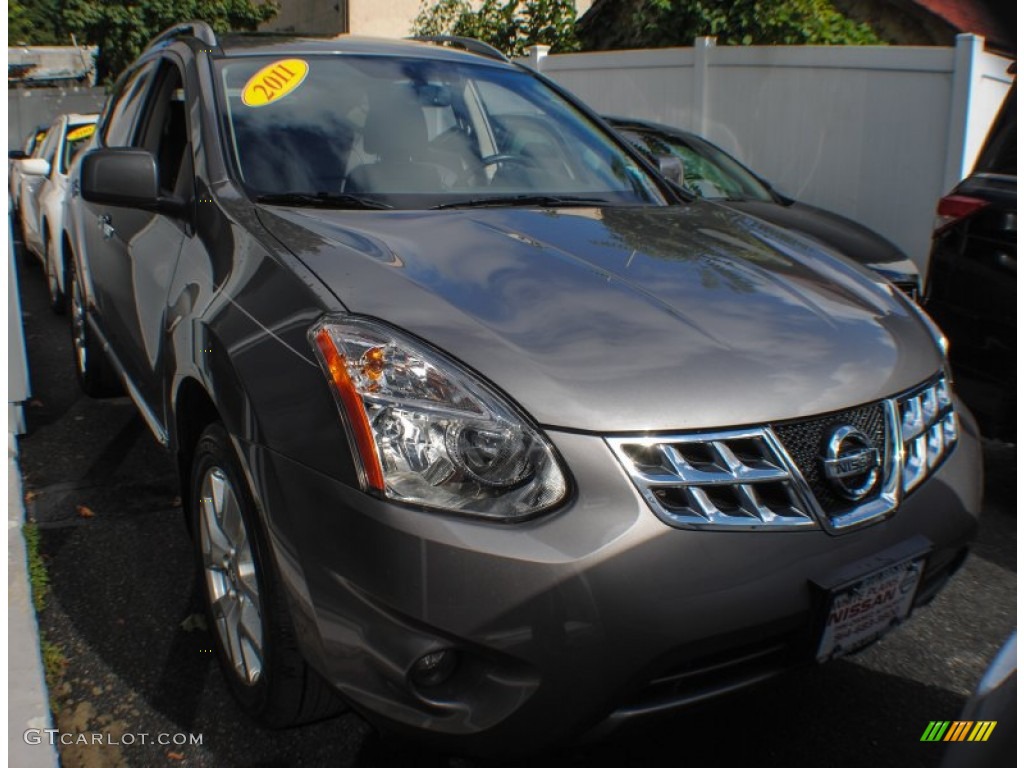 2011 Rogue SL AWD - Platinum Graphite / Black photo #4