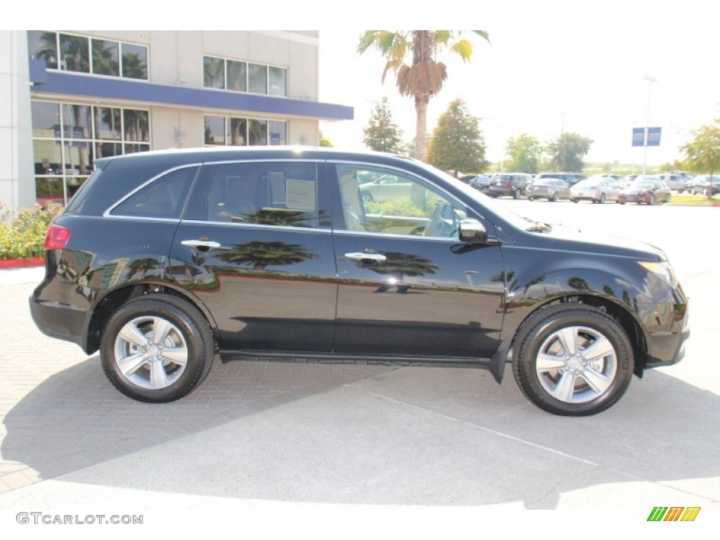 2013 MDX SH-AWD Technology - Crystal Black Pearl / Parchment photo #8