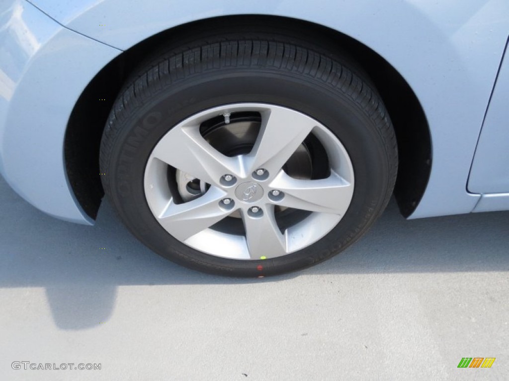2013 Elantra GLS - Blue Sky Metallic / Beige photo #10