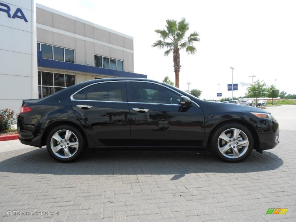 Crystal Black Pearl 2013 Acura TSX Standard TSX Model Exterior Photo #71997655