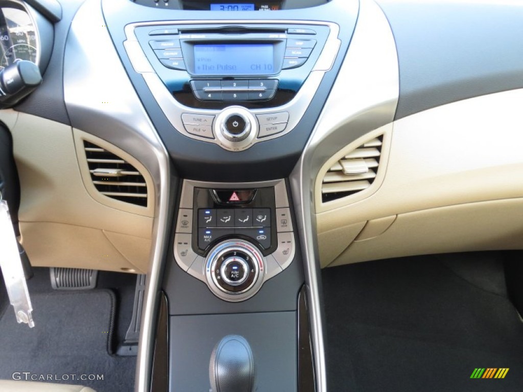 2013 Elantra GLS - Blue Sky Metallic / Beige photo #23