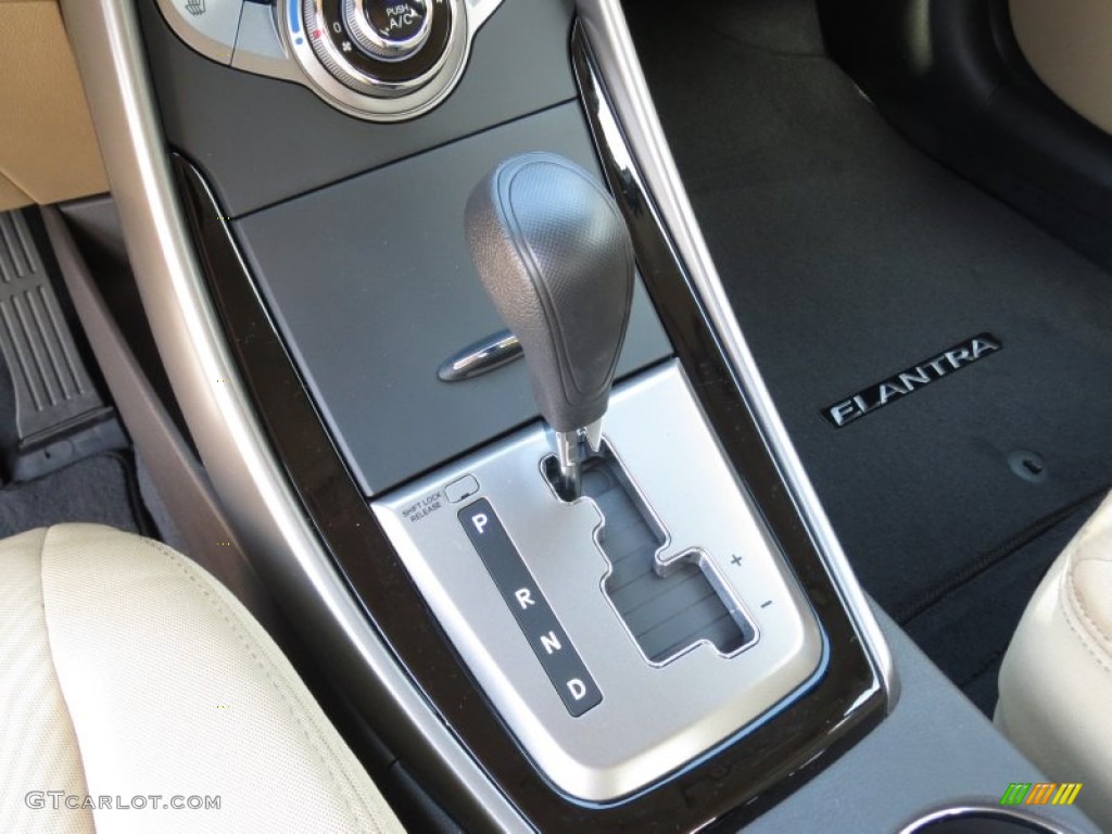2013 Elantra GLS - Blue Sky Metallic / Beige photo #26