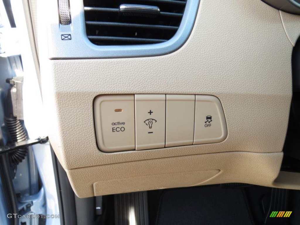 2013 Elantra GLS - Blue Sky Metallic / Beige photo #29