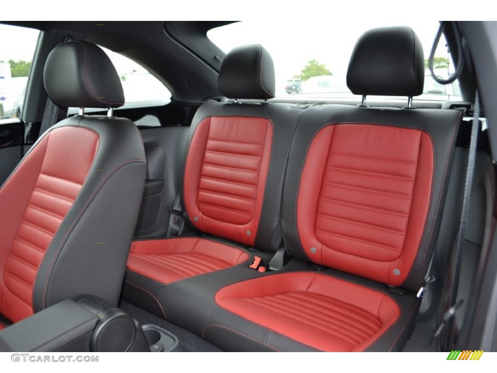 Black/Red Interior 2013 Volkswagen Beetle Turbo Photo #71998191