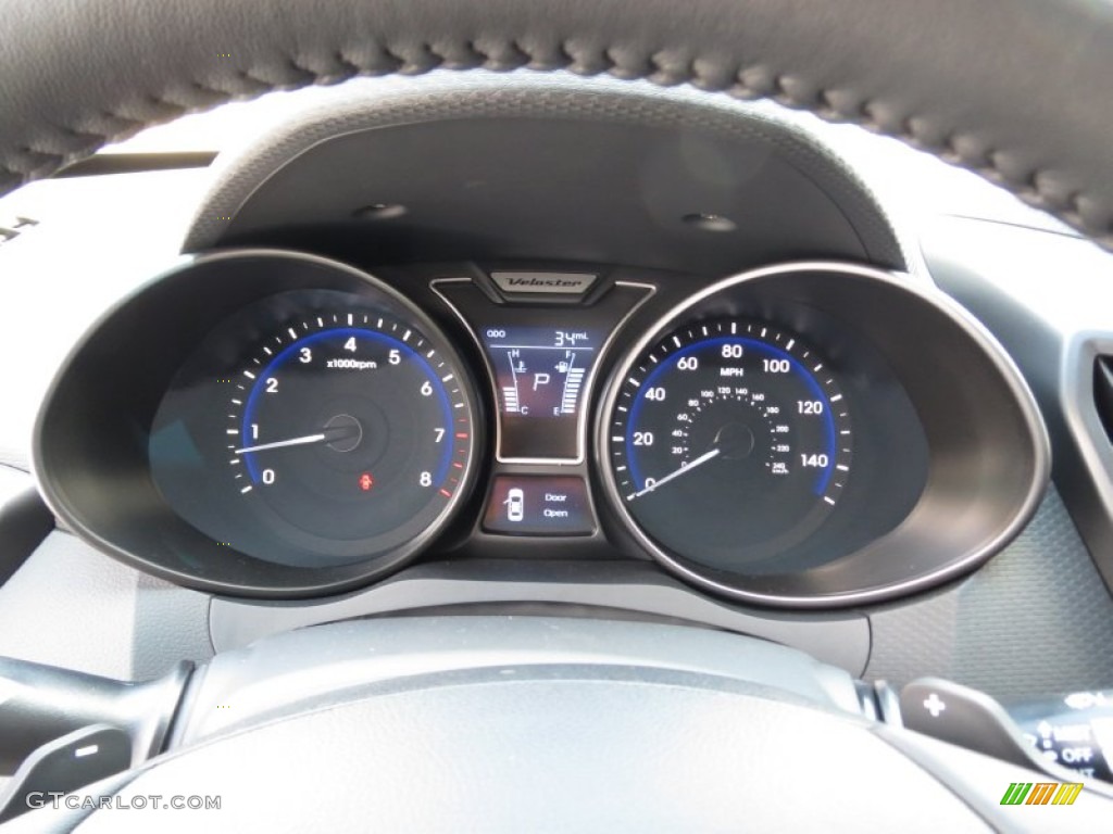 2013 Hyundai Veloster Turbo Gauges Photo #71998713