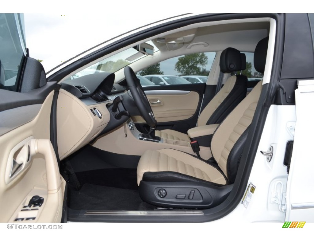 Desert Beige/Black Interior 2013 Volkswagen CC Sport Photo #71999655