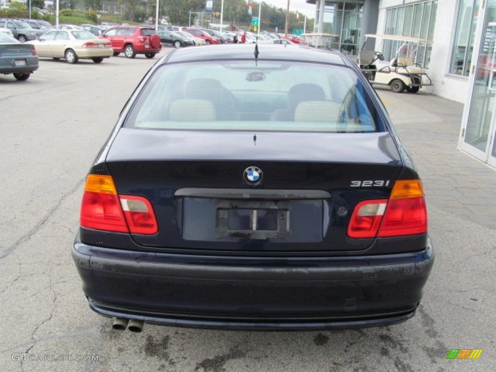 2000 3 Series 323i Sedan - Orient Blue Metallic / Sand photo #5