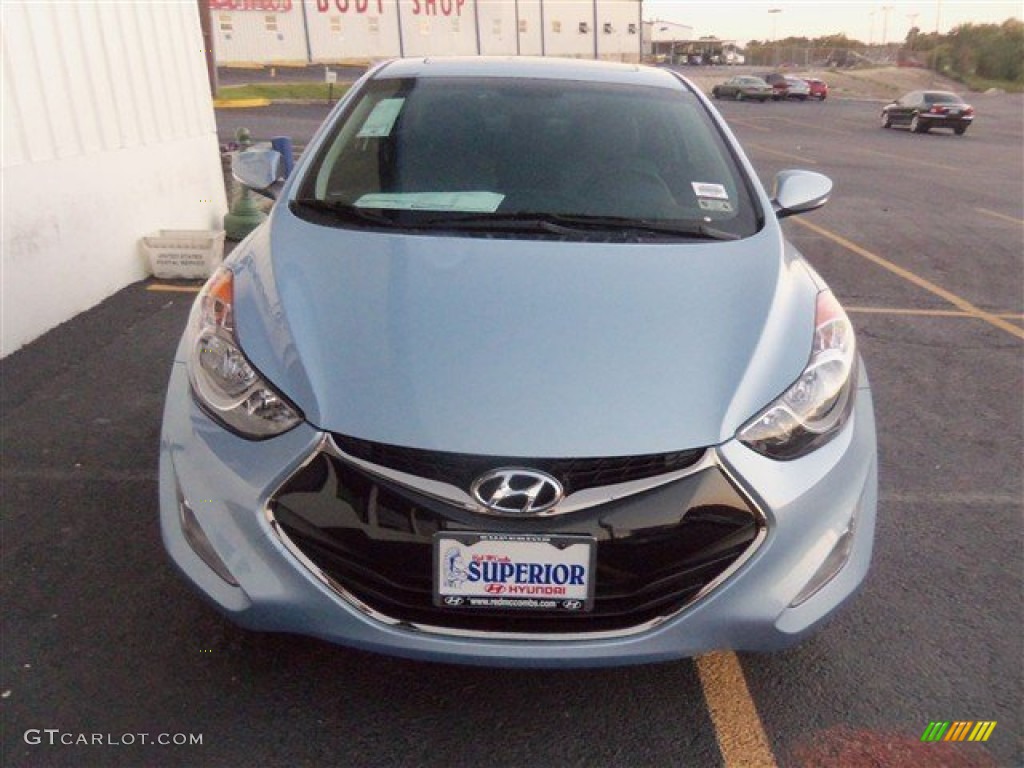 2013 Elantra Coupe SE - Blue Sky Metallic / Gray photo #2