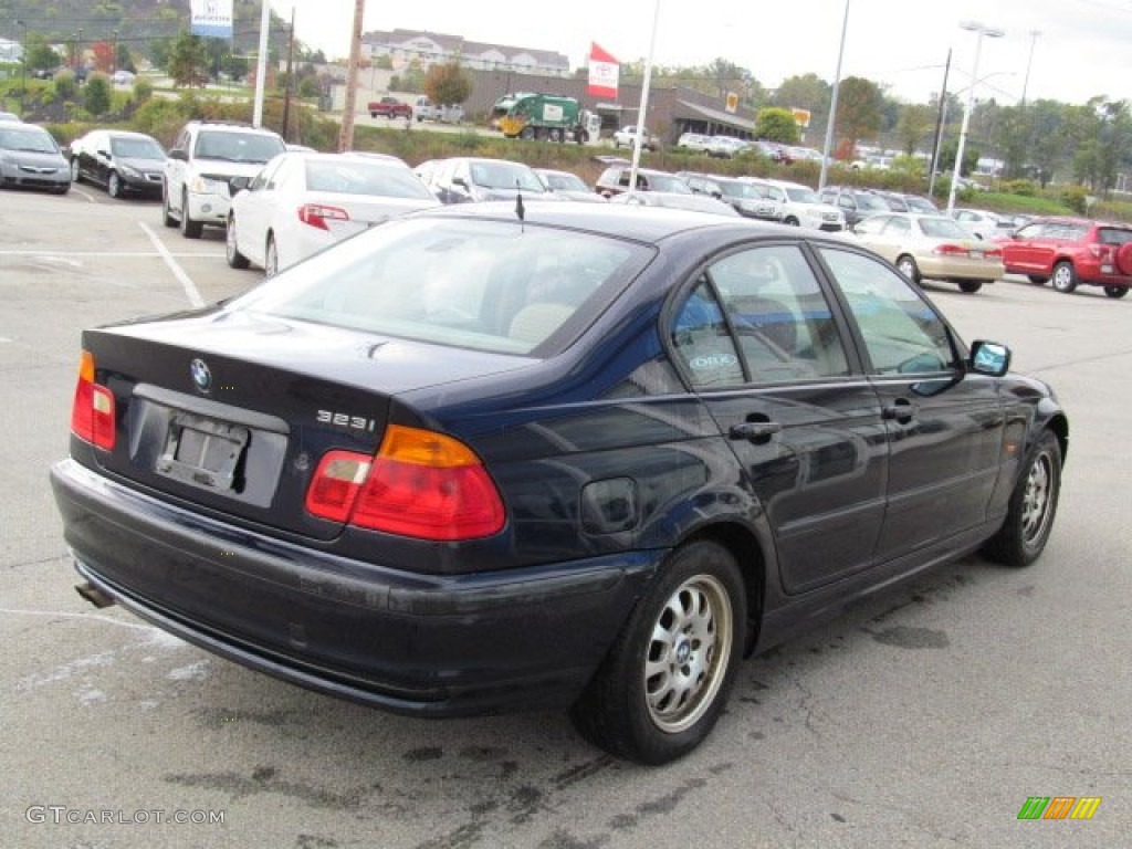 2000 3 Series 323i Sedan - Orient Blue Metallic / Sand photo #6