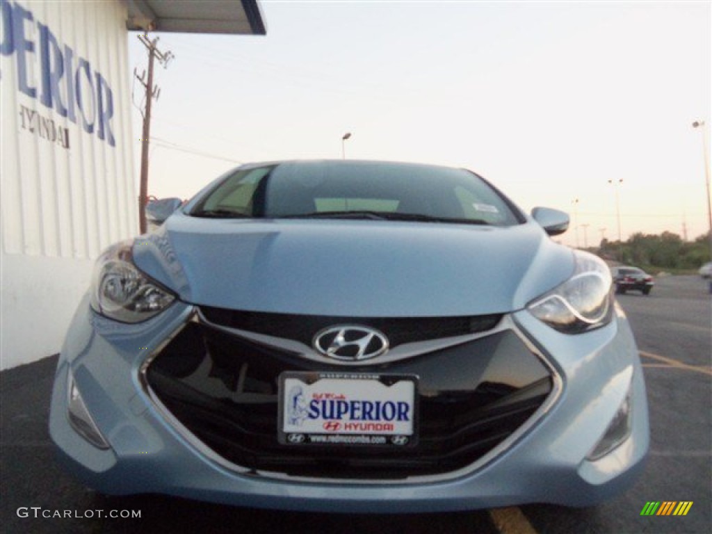 2013 Elantra Coupe SE - Blue Sky Metallic / Gray photo #3