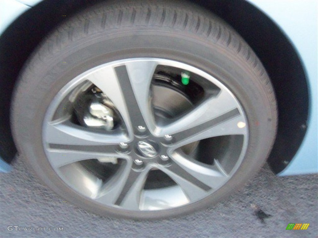 2013 Elantra Coupe SE - Blue Sky Metallic / Gray photo #4
