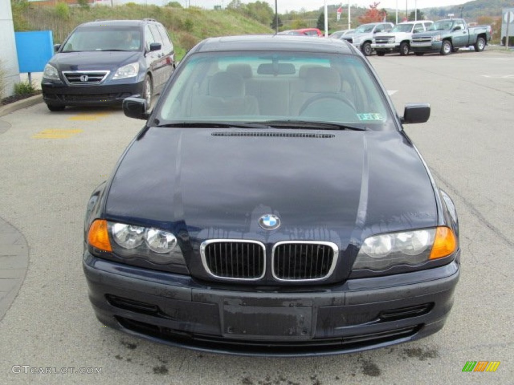 2000 3 Series 323i Sedan - Orient Blue Metallic / Sand photo #9