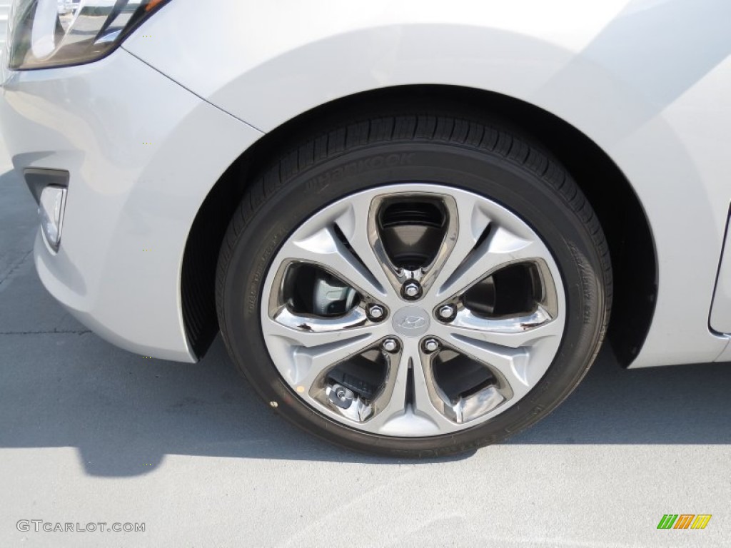 2013 Elantra GT - Shimmering Air Silver / Black photo #9
