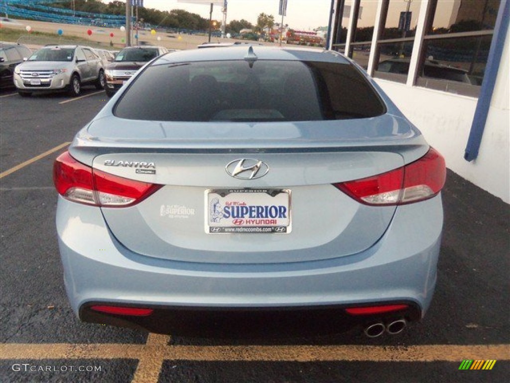 2013 Elantra Coupe SE - Blue Sky Metallic / Gray photo #8