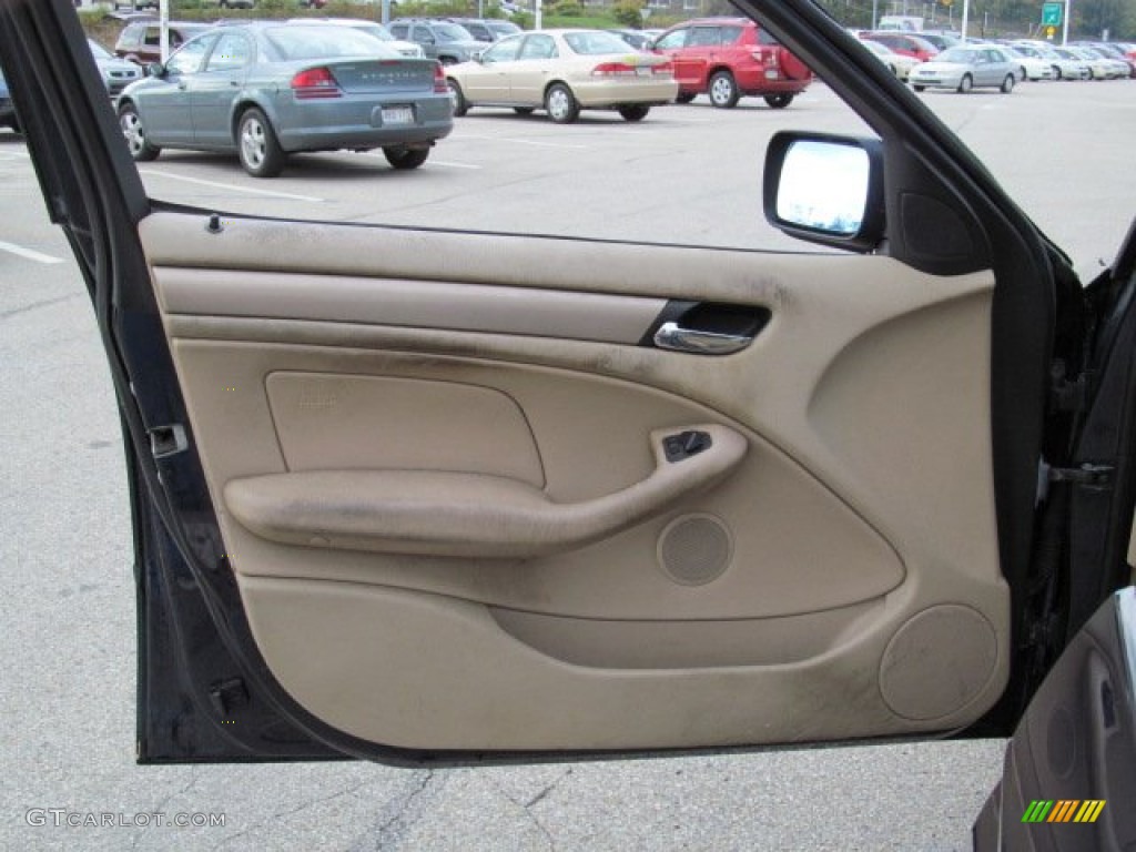 2000 3 Series 323i Sedan - Orient Blue Metallic / Sand photo #13