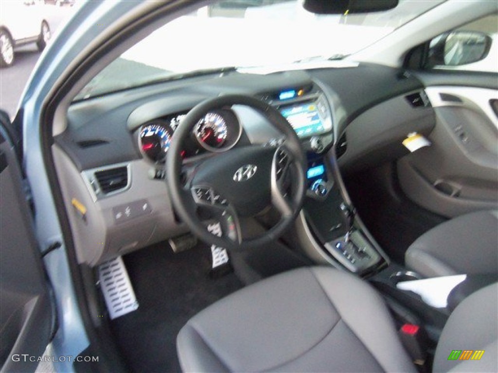 2013 Elantra Coupe SE - Blue Sky Metallic / Gray photo #11